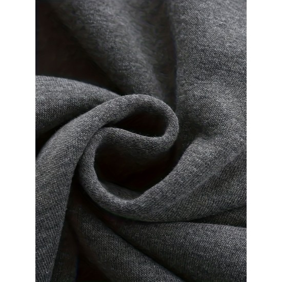 Plus Size Men's Cozy Solid Hoodie - Soft, Breathable, Warm, and Fashionable Casual Hooded Sweatshirt for Autumn and Winter - Ideal for Daily Wear, Outdoor Activities, and Gift Giving Plus Size Men's Cozy Solid Hoodie - Soft, Breathable, Warm, and Fashionable Casual Hooded Sweatshirt for Autumn and Winter - Ideal for Daily Wear, Outdoor Activities, and Gift Giving