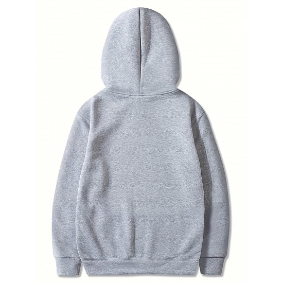 Plus Size Men's Cozy Solid Hoodie - Soft, Breathable, Warm, and Fashionable Casual Hooded Sweatshirt for Autumn and Winter - Ideal for Daily Wear, Outdoor Activities, and Gift Giving Plus Size Men's Cozy Solid Hoodie - Soft, Breathable, Warm, and Fashionable Casual Hooded Sweatshirt for Autumn and Winter - Ideal for Daily Wear, Outdoor Activities, and Gift Giving
