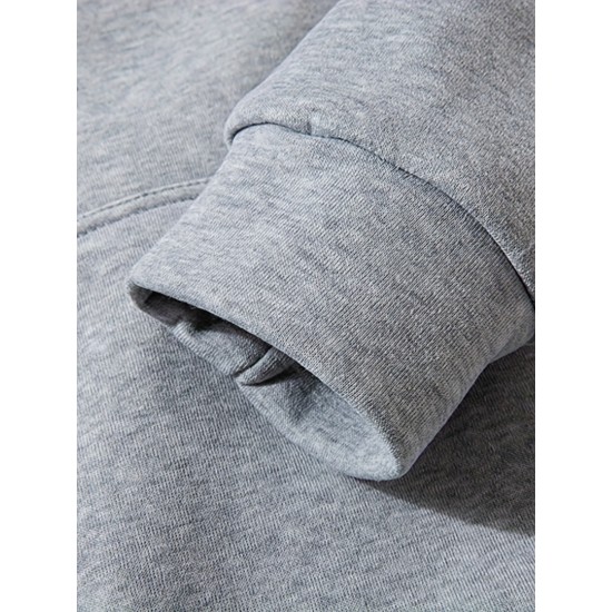 Plus Size Men's Cozy Solid Hoodie - Soft, Breathable, Warm, and Fashionable Casual Hooded Sweatshirt for Autumn and Winter - Ideal for Daily Wear, Outdoor Activities, and Gift Giving Plus Size Men's Cozy Solid Hoodie - Soft, Breathable, Warm, and Fashionable Casual Hooded Sweatshirt for Autumn and Winter - Ideal for Daily Wear, Outdoor Activities, and Gift Giving