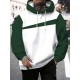 Plus Size Men's Color Block Long Sleeve Casual Stylish Hooded Pullover Hoodie Plus Size Men's Color Block Long Sleeve Casual Stylish Hooded Pullover Hoodie