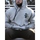 Men's Plus Size Casual Hoodie with Geometric Bear Design - Polyester, Machine Washable, Faux Pocket Detail, PLUS SIZE Men's Plus Size Casual Hoodie with Geometric Bear Design - Polyester, Machine Washable, Faux Pocket Detail, PLUS SIZE