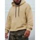 Plus Size Casual Hoodie with Geometric Wheat Ear Print, Polyester 100%, Hooded with Slight Stretch, Regular Fit Knit Fabric, 220gsm - Fake Pocket & Drawstring Detail Plus Size Casual Hoodie with Geometric Wheat Ear Print, Polyester 100%, Hooded with Slight Stretch, Regular Fit Knit Fabric, 220gsm - Fake Pocket & Drawstring Detail