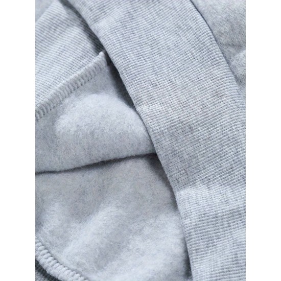 Plus Size Casual Hoodie with Geometric Wheat Ear Print, Polyester 100%, Hooded with Slight Stretch, Regular Fit Knit Fabric, 220gsm - Fake Pocket & Drawstring Detail Plus Size Casual Hoodie with Geometric Wheat Ear Print, Polyester 100%, Hooded with Slight Stretch, Regular Fit Knit Fabric, 220gsm - Fake Pocket & Drawstring Detail