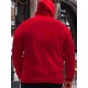 Plus Size Casual Hoodie with Geometric Wheat Ear Print, Polyester 100%, Hooded with Slight Stretch, Regular Fit Knit Fabric, 220gsm - Fake Pocket & Drawstring Detail Plus Size Casual Hoodie with Geometric Wheat Ear Print, Polyester 100%, Hooded with Slight Stretch, Regular Fit Knit Fabric, 220gsm - Fake Pocket & Drawstring Detail