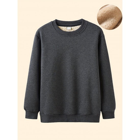 Plus Size Velvet Thickened Men's Autumn And Winter Casual Sports Thermal Pullover Sweatshirt Plus Size Velvet Thickened Men's Autumn And Winter Casual Sports Thermal Pullover Sweatshirt