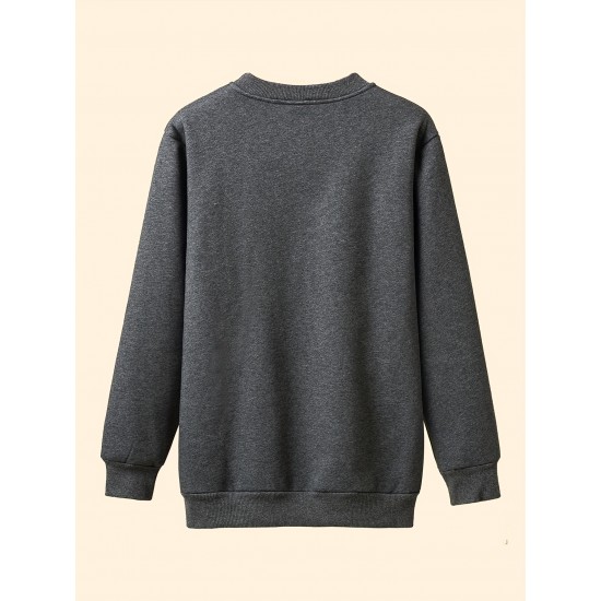 Plus Size Velvet Thickened Men's Autumn And Winter Casual Sports Thermal Pullover Sweatshirt Plus Size Velvet Thickened Men's Autumn And Winter Casual Sports Thermal Pullover Sweatshirt