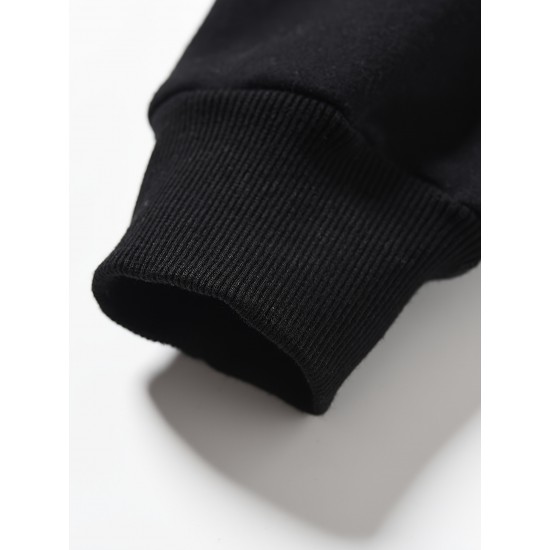 Plus Size Velvet Thickened Men's Autumn And Winter Casual Sports Thermal Pullover Sweatshirt Plus Size Velvet Thickened Men's Autumn And Winter Casual Sports Thermal Pullover Sweatshirt