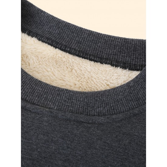 Plus Size Velvet Thickened Men's Autumn And Winter Casual Sports Thermal Pullover Sweatshirt Plus Size Velvet Thickened Men's Autumn And Winter Casual Sports Thermal Pullover Sweatshirt