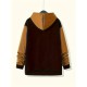 Plus Size Men's Vibrant Contrast Color Hooded Jacket for Spring and Fall Outdoor Sports - Water-Resistant, Breathable, and Soft Fleece Lining - Perfect for Hiking, Camping, and Casual Wear Plus Size Men's Vibrant Contrast Color Hooded Jacket for Spring and Fall Outdoor Sports - Water-Resistant, Breathable, and Soft Fleece Lining - Perfect for Hiking, Camping, and Casual Wear