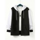 Plus Size Men's Vibrant Contrast Color Hooded Jacket for Spring and Fall Outdoor Sports - Water-Resistant, Breathable, and Soft Fleece Lining - Perfect for Hiking, Camping, and Casual Wear Plus Size Men's Vibrant Contrast Color Hooded Jacket for Spring and Fall Outdoor Sports - Water-Resistant, Breathable, and Soft Fleece Lining - Perfect for Hiking, Camping, and Casual Wear
