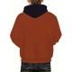 Plus Size Men's Retro Color Block Hoodie - Casual & Stylish Baseball Jacket for Spring/Fall, Breathable Polyester Blend, PLUS SIZE Plus Size Men's Retro Color Block Hoodie - Casual & Stylish Baseball Jacket for Spring/Fall, Breathable Polyester Blend, PLUS SIZE
