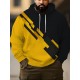 1pc Men'S Plus Size Casual 3D Print Hoodie, Striped Print Long Sleeve Pullover with Pocket, Fashion Loose Fit Sports Sweatshirt, Polyester Knit Fabric, Regular Fit 1pc Men'S Plus Size Casual 3D Print Hoodie, Striped Print Long Sleeve Pullover with Pocket, Fashion Loose Fit Sports Sweatshirt, Polyester Knit Fabric, Regular Fit