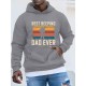 1pc Best Beeping Dad Ever Casual Plus Size Hoodie, Geometric Pattern, Polyester Knit Fabric, Loose Fit, Hooded Sweatshirt for Men 1pc Best Beeping Dad Ever Casual Plus Size Hoodie, Geometric Pattern, Polyester Knit Fabric, Loose Fit, Hooded Sweatshirt for Men