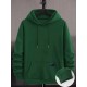 1pc Men'S Plus Size Casual Hoodie - Solid Color Polyester Knit Fabric, Non-Stretch, Hooded Collar, Long Sleeve Top with Kangaroo Pocket for Outdoor Activities, Fashionable Gift for Holidays 1pc Men'S Plus Size Casual Hoodie - Solid Color Polyester Knit Fabric, Non-Stretch, Hooded Collar, Long Sleeve Top with Kangaroo Pocket for Outdoor Activities, Fashionable Gift for Holidays