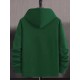 1pc Men'S Plus Size Casual Hoodie - Solid Color Polyester Knit Fabric, Non-Stretch, Hooded Collar, Long Sleeve Top with Kangaroo Pocket for Outdoor Activities, Fashionable Gift for Holidays 1pc Men'S Plus Size Casual Hoodie - Solid Color Polyester Knit Fabric, Non-Stretch, Hooded Collar, Long Sleeve Top with Kangaroo Pocket for Outdoor Activities, Fashionable Gift for Holidays
