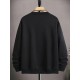 Men's Casual Fleece-Lined Sweatshirt with Geometric Print - Cotton Blend, Round Neck Pullover for Fall & Winter, PLUS SIZE Men's Casual Fleece-Lined Sweatshirt with Geometric Print - Cotton Blend, Round Neck Pullover for Fall & Winter, PLUS SIZE