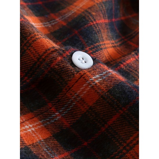 Plus Size Men's Plaid/Striped Shirt Spring Fall Winter Long Sleeve Shirt, Men's Clothing Plus Size Men's Plaid/Striped Shirt Spring Fall Winter Long Sleeve Shirt, Men's Clothing