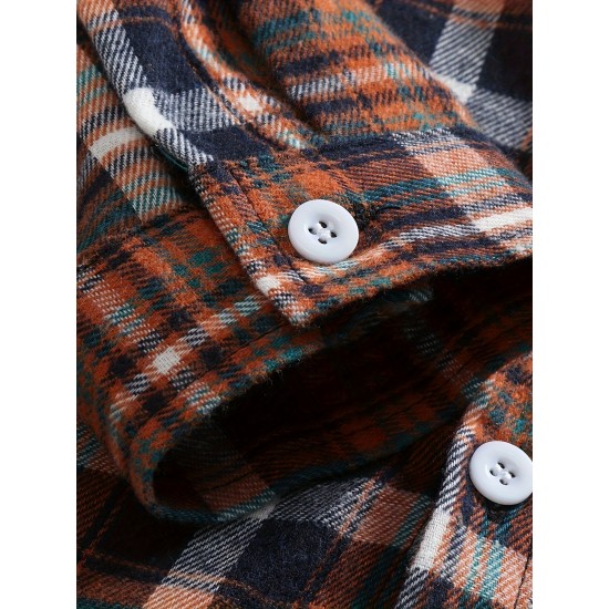 Plus Size Men's Plaid/Striped Shirt Spring Fall Winter Long Sleeve Shirt, Men's Clothing Plus Size Men's Plaid/Striped Shirt Spring Fall Winter Long Sleeve Shirt, Men's Clothing