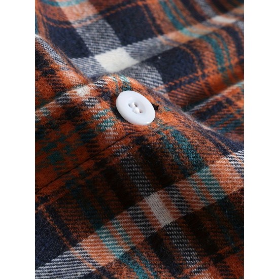 Plus Size Men's Plaid/Striped Shirt Spring Fall Winter Long Sleeve Shirt, Men's Clothing Plus Size Men's Plaid/Striped Shirt Spring Fall Winter Long Sleeve Shirt, Men's Clothing