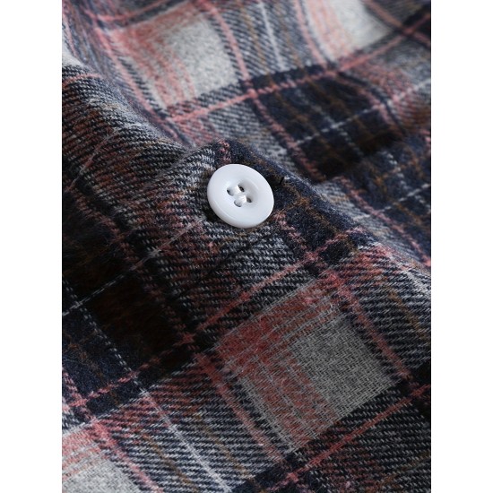 Plus Size Men's Plaid/Striped Shirt Spring Fall Winter Long Sleeve Shirt, Men's Clothing Plus Size Men's Plaid/Striped Shirt Spring Fall Winter Long Sleeve Shirt, Men's Clothing