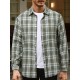 Plus Size Men's Plaid/Striped Shirt Spring Fall Winter Long Sleeve Shirt, Men's Clothing Plus Size Men's Plaid/Striped Shirt Spring Fall Winter Long Sleeve Shirt, Men's Clothing