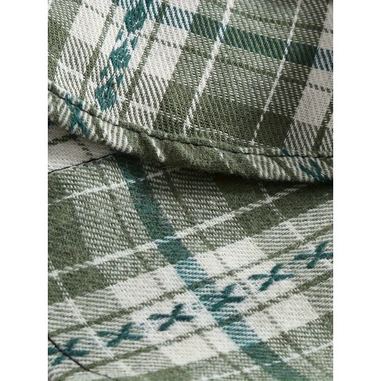 Plus Size Men's Plaid/Striped Shirt Spring Fall Winter Long Sleeve Shirt, Men's Clothing Plus Size Men's Plaid/Striped Shirt Spring Fall Winter Long Sleeve Shirt, Men's Clothing