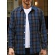 Plus Size Men's Plaid/Striped Shirt Spring Fall Winter Long Sleeve Shirt, Men's Clothing Plus Size Men's Plaid/Striped Shirt Spring Fall Winter Long Sleeve Shirt, Men's Clothing