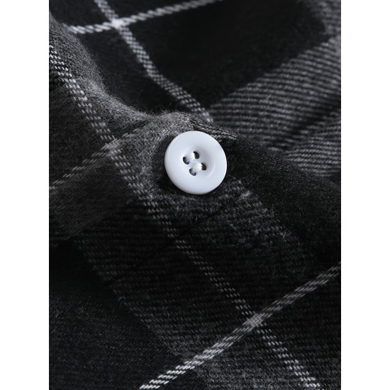 Plus Size Men's Plaid/Striped Shirt Spring Fall Winter Long Sleeve Shirt, Men's Clothing Plus Size Men's Plaid/Striped Shirt Spring Fall Winter Long Sleeve Shirt, Men's Clothing