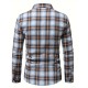 Plus Size Men's Plaid/Striped Shirt Spring Fall Winter Long Sleeve Shirt, Men's Clothing Plus Size Men's Plaid/Striped Shirt Spring Fall Winter Long Sleeve Shirt, Men's Clothing