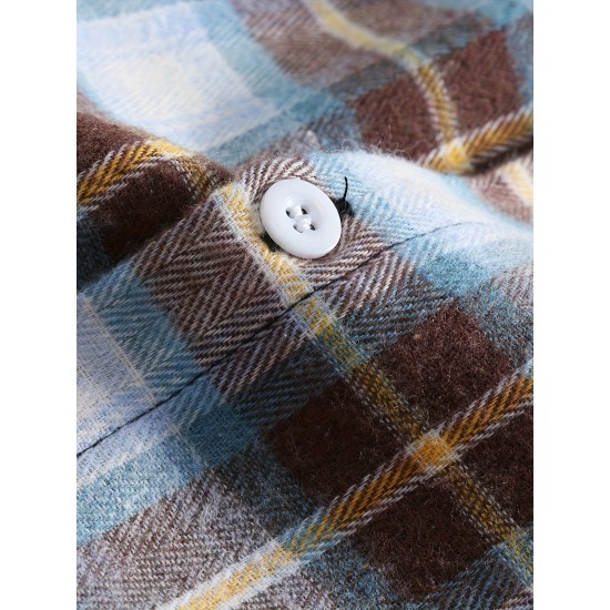 Plus Size Men's Plaid/Striped Shirt Spring Fall Winter Long Sleeve Shirt, Men's Clothing Plus Size Men's Plaid/Striped Shirt Spring Fall Winter Long Sleeve Shirt, Men's Clothing