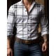 Plus Size Men's Plaid Pattern Long Sleeve Shirt - Slim Fit, Relaxed Casual Style, Ideal for Preppy Occasions, Versatile and Comfortable Wear Plus Size Men's Plaid Pattern Long Sleeve Shirt - Slim Fit, Relaxed Casual Style, Ideal for Preppy Occasions, Versatile and Comfortable Wear