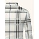 Plus Size Men's Plaid Pattern Long Sleeve Shirt - Slim Fit, Relaxed Casual Style, Ideal for Preppy Occasions, Versatile and Comfortable Wear Plus Size Men's Plaid Pattern Long Sleeve Shirt - Slim Fit, Relaxed Casual Style, Ideal for Preppy Occasions, Versatile and Comfortable Wear