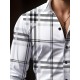 Plus Size Men's Plaid Pattern Long Sleeve Shirt - Slim Fit, Relaxed Casual Style, Ideal for Preppy Occasions, Versatile and Comfortable Wear Plus Size Men's Plaid Pattern Long Sleeve Shirt - Slim Fit, Relaxed Casual Style, Ideal for Preppy Occasions, Versatile and Comfortable Wear