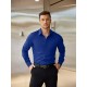 Men'S Plus Size Dress Shirts, Polyester Blend, Casual Work Style, Lapel Collar, Slight Stretch, Solid Color, Button-Down, Regular Fit, Woven, for All Seasons Men'S Plus Size Dress Shirts, Polyester Blend, Casual Work Style, Lapel Collar, Slight Stretch, Solid Color, Button-Down, Regular Fit, Woven, for All Seasons