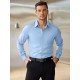 Men'S Plus Size Dress Shirts, Polyester Blend, Casual Work Style, Lapel Collar, Slight Stretch, Solid Color, Button-Down, Regular Fit, Woven, for All Seasons Men'S Plus Size Dress Shirts, Polyester Blend, Casual Work Style, Lapel Collar, Slight Stretch, Solid Color, Button-Down, Regular Fit, Woven, for All Seasons