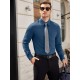 Men'S Plus Size Dress Shirts, Polyester Blend, Casual Work Style, Lapel Collar, Slight Stretch, Solid Color, Button-Down, Regular Fit, Woven, for All Seasons Men'S Plus Size Dress Shirts, Polyester Blend, Casual Work Style, Lapel Collar, Slight Stretch, Solid Color, Button-Down, Regular Fit, Woven, for All Seasons