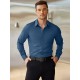 Men'S Plus Size Dress Shirts, Polyester Blend, Casual Work Style, Lapel Collar, Slight Stretch, Solid Color, Button-Down, Regular Fit, Woven, for All Seasons Men'S Plus Size Dress Shirts, Polyester Blend, Casual Work Style, Lapel Collar, Slight Stretch, Solid Color, Button-Down, Regular Fit, Woven, for All Seasons