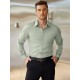 Men'S Plus Size Dress Shirts, Polyester Blend, Casual Work Style, Lapel Collar, Slight Stretch, Solid Color, Button-Down, Regular Fit, Woven, for All Seasons Men'S Plus Size Dress Shirts, Polyester Blend, Casual Work Style, Lapel Collar, Slight Stretch, Solid Color, Button-Down, Regular Fit, Woven, for All Seasons