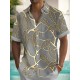 Men's Plus Size Tropical Leaf Hawaiian Shirt - Breathable Fabric, Ideal for Beach Vacations & Summer Events Men's Plus Size Tropical Leaf Hawaiian Shirt - Breathable Fabric, Ideal for Beach Vacations & Summer Events