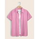 Plus Size Solid Color Button Down Shirts for Men - Short Sleeve, Lapel Collar, Breathable, Comfortable, Versatile Dress Shirts for Work, Casual, and Formal Occasions - Top Quality, Easy Care, and Classic Style Plus Size Solid Color Button Down Shirts for Men - Short Sleeve, Lapel Collar, Breathable, Comfortable, Versatile Dress Shirts for Work, Casual, and Formal Occasions - Top Quality, Easy Care, and Classic Style