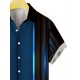 Plus Size Men's Trendy Stripe Print Short Sleeve Button Up Lapel Shirt For Summer Daily, Perfect For Holiday Resort Dress, Stylish Collared Top Plus Size Men's Trendy Stripe Print Short Sleeve Button Up Lapel Shirt For Summer Daily, Perfect For Holiday Resort Dress, Stylish Collared Top