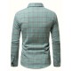 Plus Size Men's Stripes/Plaid Print Shirt Oversized Long Sleeve Shirt For Fall Winter, Men's Clothing Plus Size Men's Stripes/Plaid Print Shirt Oversized Long Sleeve Shirt For Fall Winter, Men's Clothing