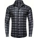 Plus Size Formal Men'S Dress Black Grey Checks Plaids Button Up Dress Shirt, Mature Elegant Top For Wedding/business/dating Plus Size Formal Men'S Dress Black Grey Checks Plaids Button Up Dress Shirt, Mature Elegant Top For Wedding/business/dating