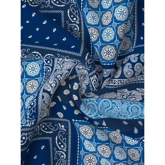 Easy-Care, Men's Plus Size Paisley Print Shirt - Casual Vintage Style, Short Sleeve, Button-Up, Polyester, Machine Washable - Perfect for Spring/Summer/Fall, PLUS SIZE Easy-Care, Men's Plus Size Paisley Print Shirt - Casual Vintage Style, Short Sleeve, Button-Up, Polyester, Machine Washable - Perfect for Spring/Summer/Fall, PLUS SIZE