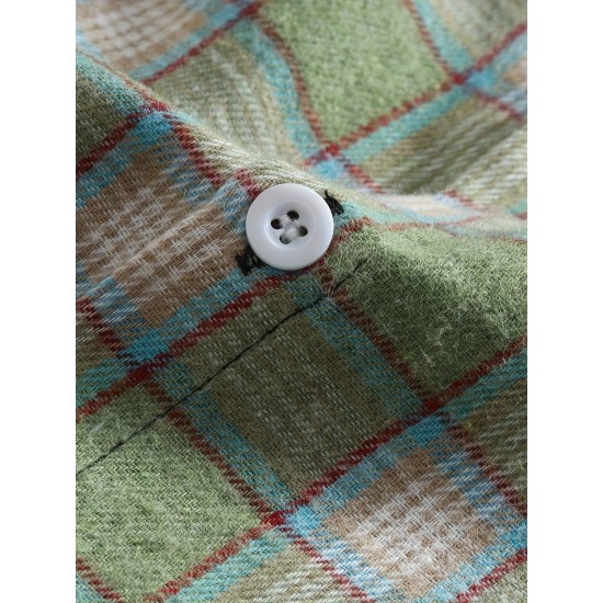 Plus Size Men's Plaid Shirt Oversized Long Sleeve Shirt For Fall Winter, Men's Clothing Plus Size Men's Plaid Shirt Oversized Long Sleeve Shirt For Fall Winter, Men's Clothing