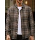 Plus Size Men's Plaid Shirt Oversized Long Sleeve Shirt For Fall Winter, Men's Clothing Plus Size Men's Plaid Shirt Oversized Long Sleeve Shirt For Fall Winter, Men's Clothing