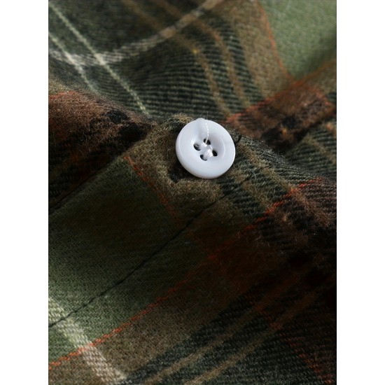 Plus Size Men's Plaid Shirt Oversized Long Sleeve Shirt For Fall Winter, Men's Clothing Plus Size Men's Plaid Shirt Oversized Long Sleeve Shirt For Fall Winter, Men's Clothing