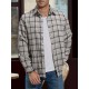 Plus Size Men's Plaid Shirt Oversized Long Sleeve Shirt For Fall Winter, Men's Clothing Plus Size Men's Plaid Shirt Oversized Long Sleeve Shirt For Fall Winter, Men's Clothing