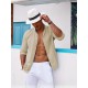 1pc Men'S Casual Crew Neck Long Sleeve Button Down Shirt - Solid Color Rayon/Viscose Blend, Non-Stretch Fabric, Woven Cuban Guayabera Beach Shirt for Spring/Fall, Plus Size 1pc Men'S Casual Crew Neck Long Sleeve Button Down Shirt - Solid Color Rayon/Viscose Blend, Non-Stretch Fabric, Woven Cuban Guayabera Beach Shirt for Spring/Fall, Plus Size
