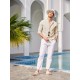 1pc Men'S Casual Crew Neck Long Sleeve Button Down Shirt - Solid Color Rayon/Viscose Blend, Non-Stretch Fabric, Woven Cuban Guayabera Beach Shirt for Spring/Fall, Plus Size 1pc Men'S Casual Crew Neck Long Sleeve Button Down Shirt - Solid Color Rayon/Viscose Blend, Non-Stretch Fabric, Woven Cuban Guayabera Beach Shirt for Spring/Fall, Plus Size